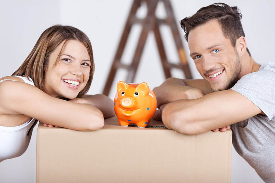 couple with piggy bank